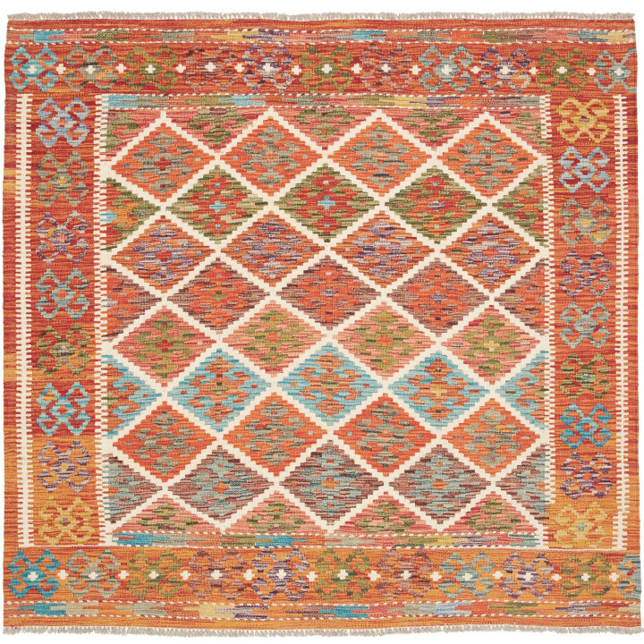 Tappeto Originale Kilim Afghanistan 161x154 Rug