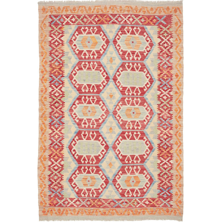 Hand Made Rug Kilim Afghanistan 127x189 Beige R