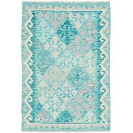 Hand Made Rug Kilim Afghanistan 104x153 Turquoi