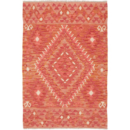 Hand Made Rug Kilim Afghanistan 98x147 Coral Re