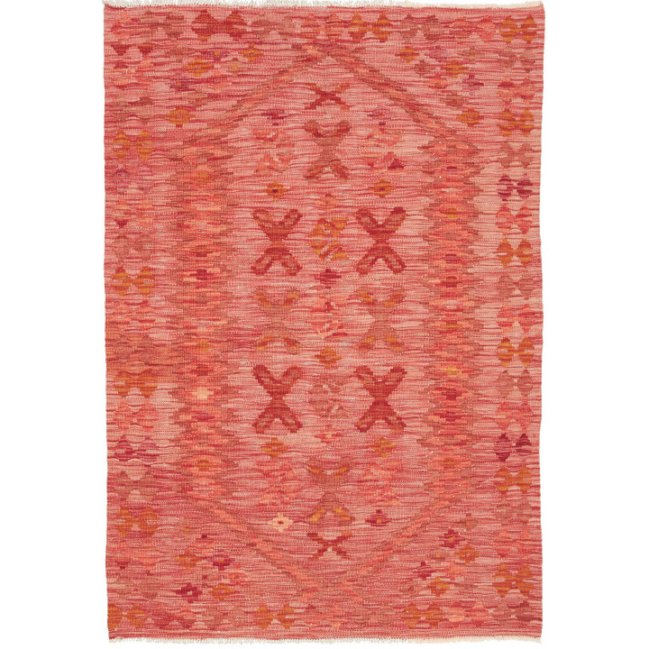 Hand Made Rug Kilim Afghanistan 100x147 Brick R