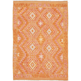 Hand Made Rug Kilim Afghanistan 121x175 Orange
