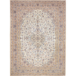 Tappeto Originale Kashan Persia 304x404 Avorio