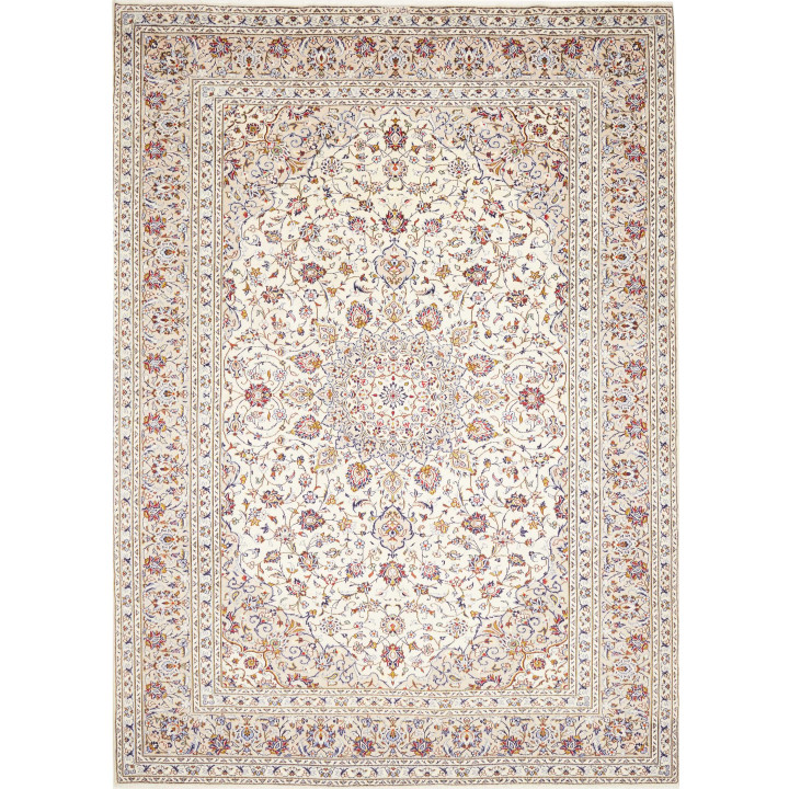 Tappeto Originale Kashan Persia 253x340 Avorio