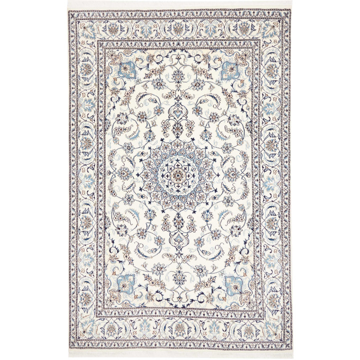 Hand Made Rug Nain Kashmar Persia 187x291 Ivory