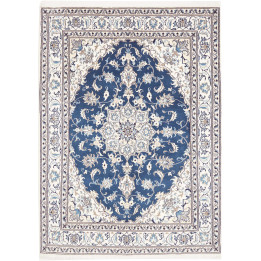 Hand Made Rug Nain Kashmar Persia 172x237 Blue