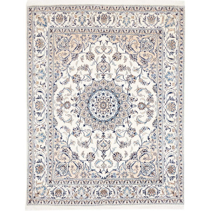 Hand Made Rug Nain Kashmar Persia 195x249 Ivory
