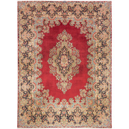 Tappeto Originale Kerman Persia 253x344 Rosso B