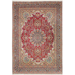 Tappeto Originale Kerman Persia 245x362 Rosso A