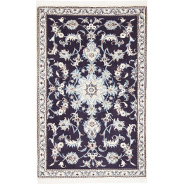 Hand Made Rug Nain Kashmar Persia 92x137 Dark B