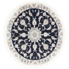 Hand Made Rug Nain Kashmar Persia 98x102 Dark B