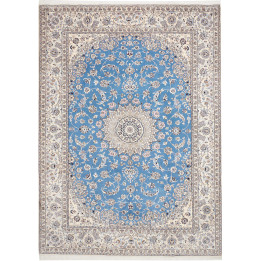 Tappeto Originale Nain 9la Persia 250x348 Azzur