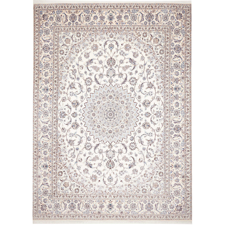 Hand Made Rug Nain 9la Persia 294x406 Ivory Blu