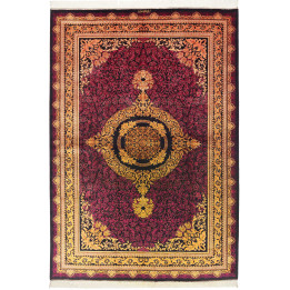 Tappeto Originale Ghom Seta Persia 156x231 Bord