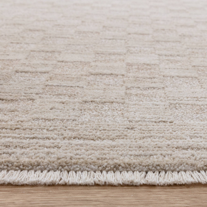 Tappeto Laurent geometrico beige tortora chiaro