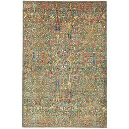 Hand Made Rug Floralia Pakistan 205x307 Sage Gr
