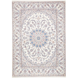 Hand Made Rug Nain Kashmar Persia 253x354 Ivory