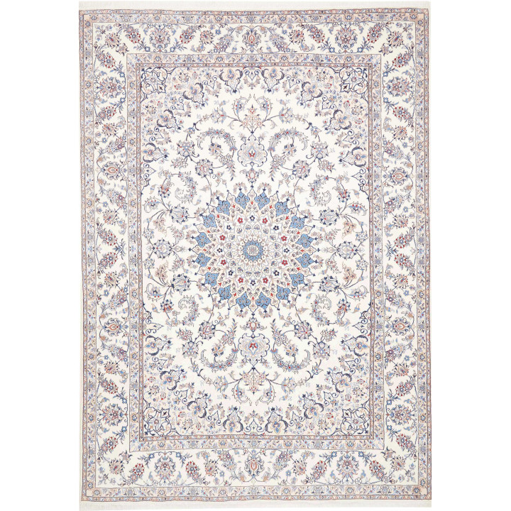 Hand Made Rug Nain Kashmar Persia 253x354 Ivory