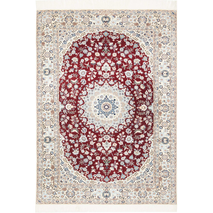 Hand Made Rug Nain 6la Persia 118x168 Dark Red
