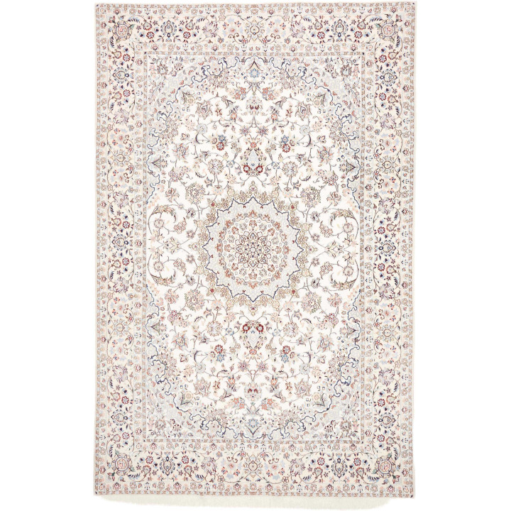 Hand Made Rug Nain 9la Persia 208x318 Ivory Blu