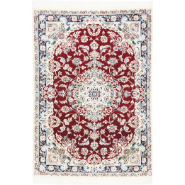 Hand Made Rug Nain 9la Persia 107x154 Dark Red