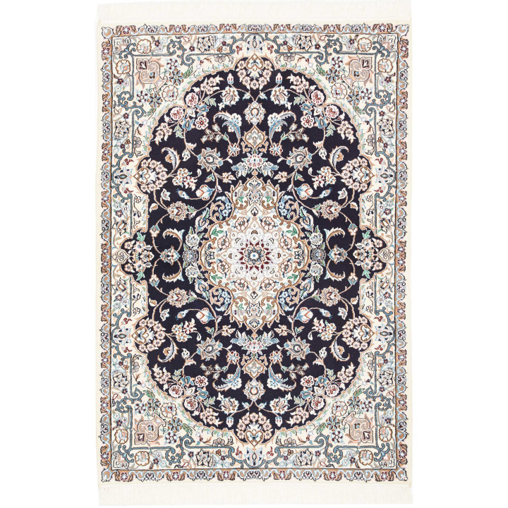 Hand Made Rug Nain 9la Persia 103x154 Dark Blue