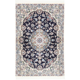 Hand Made Rug Nain 9la Persia 101x155 Dark Blue