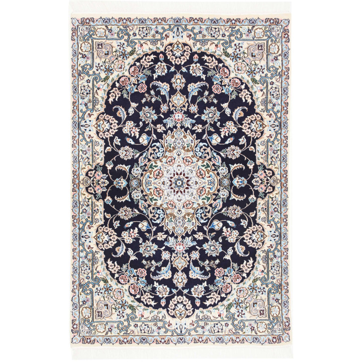 Tappeto Originale Nain 9la Persia 101x155 Blu S