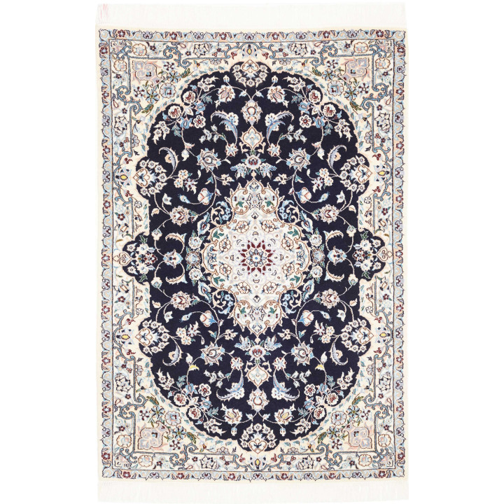 Tappeto Originale Nain 6la Persia 81x124 Blu No
