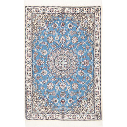 Tappeto Originale Nain 9la Persia 79x118 Celest
