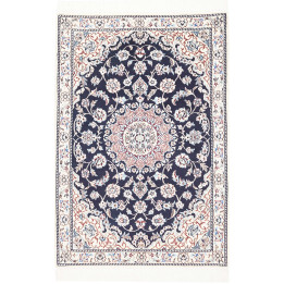 Hand Made Rug Nain 9la Persia 81x120 Midnight B