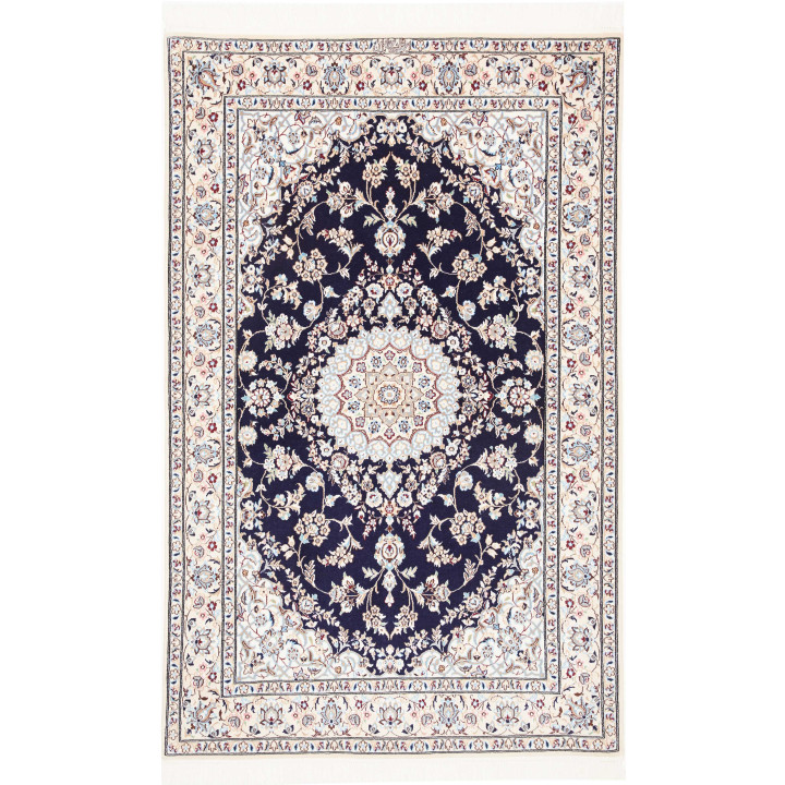 Hand Made Rug Nain 6la Persia 102x164 Dark Blue