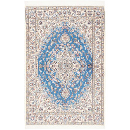 Hand Made Rug Nain 9la Persia 108x166 Blue Ivor