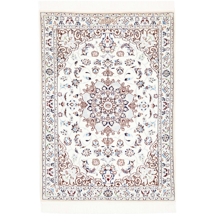 Hand Made Rug Nain 6la Persia 86x123 Ivory Blue
