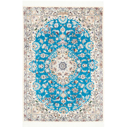 Tappeto Originale Nain 6la Persia 83x121 Azzurr