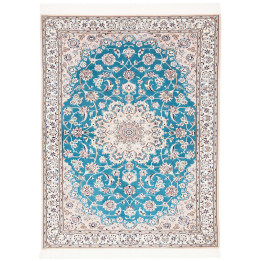 Hand Made Rug Nain 6la Persia 109x145 Petrol Gr
