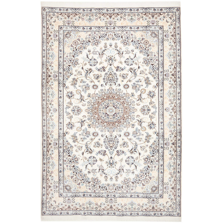 Hand Made Rug Nain 9la Persia 202x306 Ivory Bro