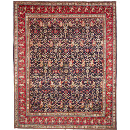 Tappeto Originale Tabriz Persia 300x387 Blu Scu