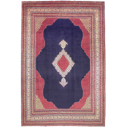 Hand Made Rug Sarough Persia 262x395 Dark Blue