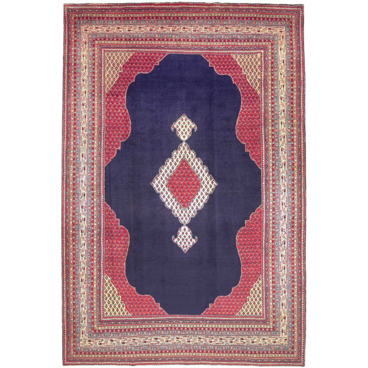 Hand Made Rug Sarough Persia 262x395 Dark Blue