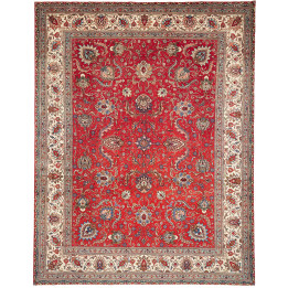 Tappeto Originale Tabriz Persia 300x385 Rosso A