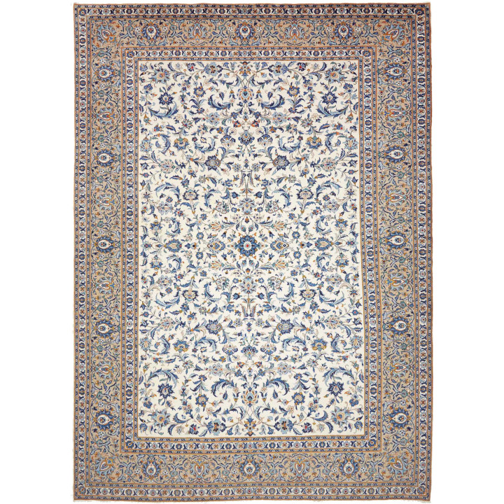Tappeto Originale Kashan Persia 306x430 Avorio