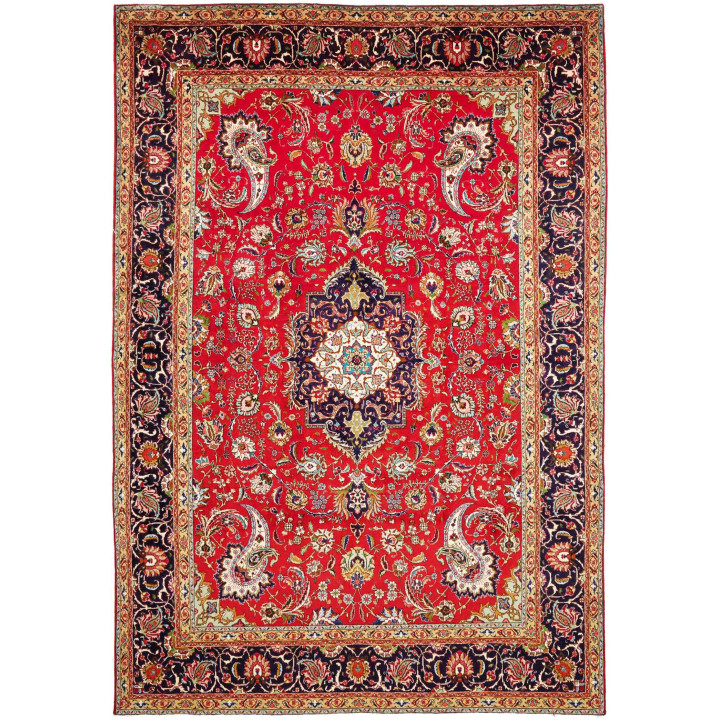 Tappeto Originale Tabriz Persia 248x360 Rosso B