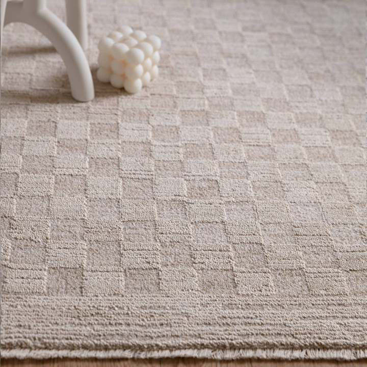 Rug Laurent geometric beige light taupe 240x320