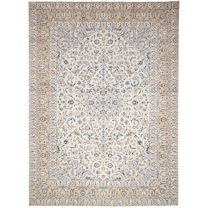 Tappeto Originale Kashan Persia 283x380 Avorio