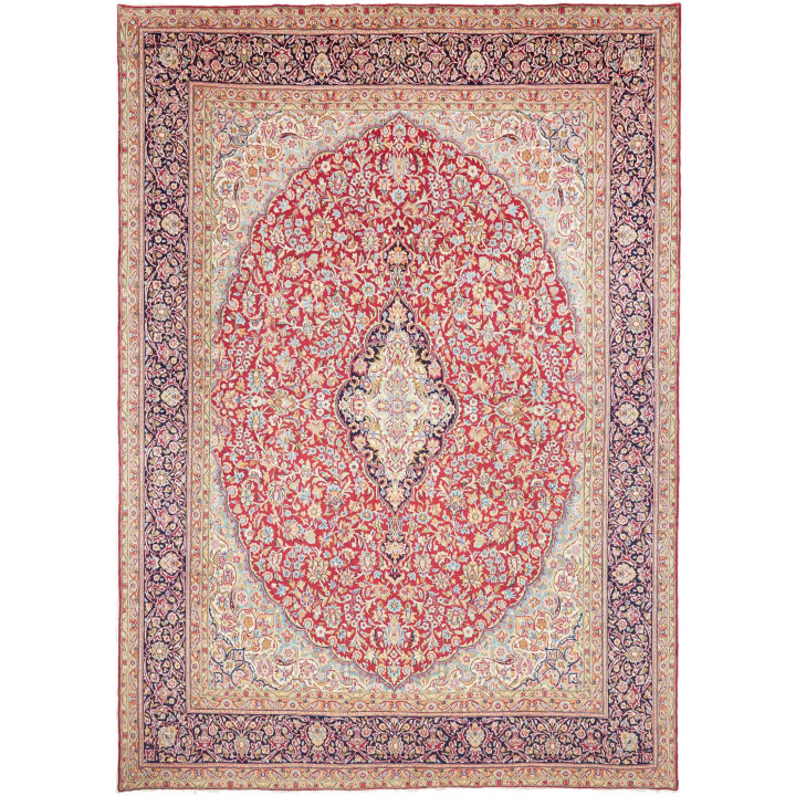 Hand Made Rug Ardakan Persia 273x387 Red Dark B