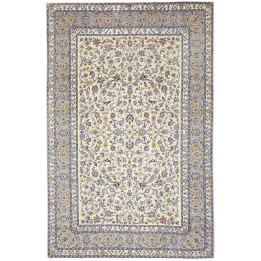Tappeto Originale Kashan Persia 232x353 Avorio