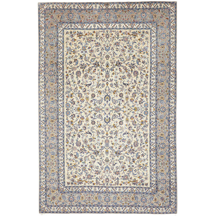 Tappeto Originale Kashan Persia 232x353 Avorio