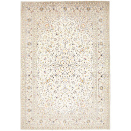 Tappeto Originale Kashan Persia 240x350 Avorio