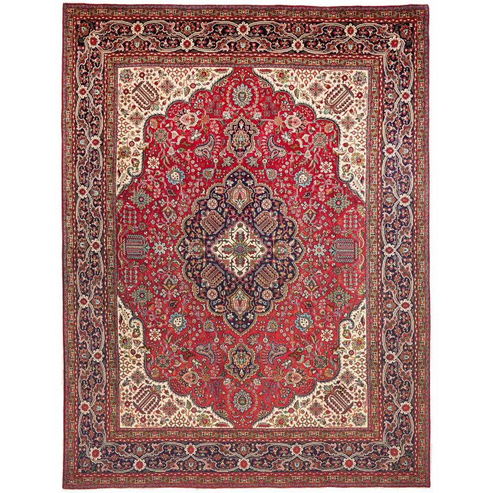 Tappeto Originale Tabriz Persia 300x400 Rosso B